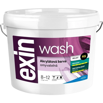 Фарба стійка до миття Stachema EXIN WASH - біла, 7 кг