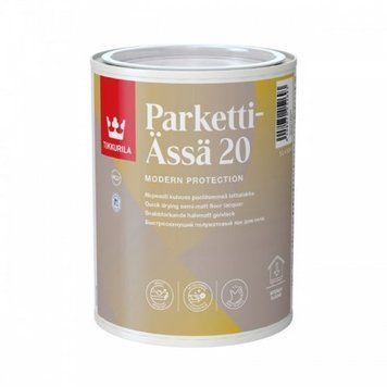 Лак паркетний, напівматовий Tikkurila Parketti-Assa 20 (5л)
