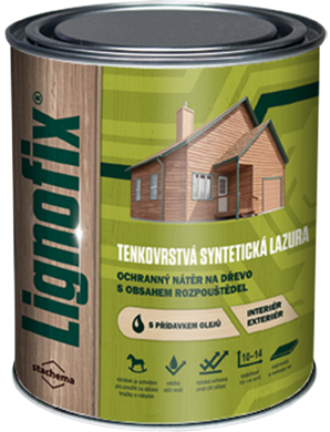 Lignofix Tenkovrstva Lazura безбарвний з UV 0,6 л СТАХЕМА