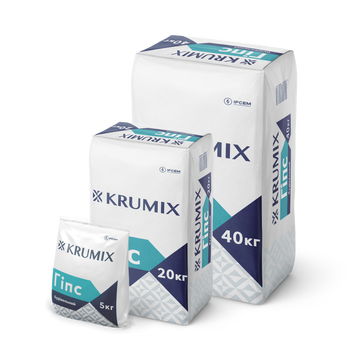 Гіпс будівельний Krumix Г-5 Н II (40 кг)