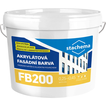 Фарба фасадна акрилова STACHEMA ECOLOR FB200 - база А, 13,6 кг