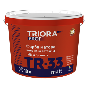Фарба матова, TRIORA "TR-33 matt" (10л)