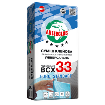 Клей для плитки Anserglob BCX-33 (25 кг)