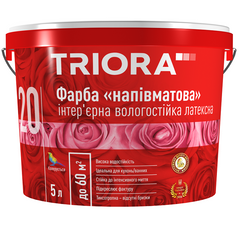 Фарба акрилова напівматова 20 TRIORA (10 л)