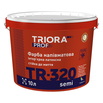 Фарба напівматова, TRIORA "TR-320 (20) semi" (10 л)