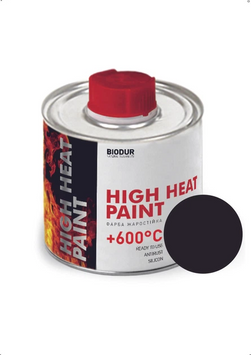 Жаростійка фарба для металевих поверхонь до +600 &ordm; (200 мл) (чорна), Biodur High Heat Paint