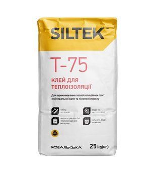 Клей для теплоізоляції, SILTEK T-75 (25 кг)