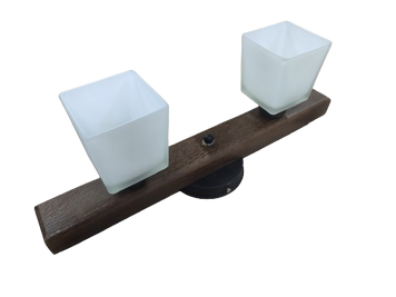 Світильник ручної роботи, з дерева LAMPA DR-02/2000/GD-BL (S)