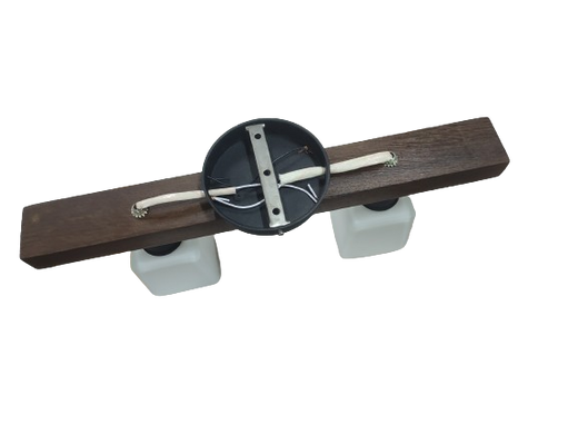 Світильник ручної роботи, з дерева LAMPA DR-02/2000/GD-BL (S)