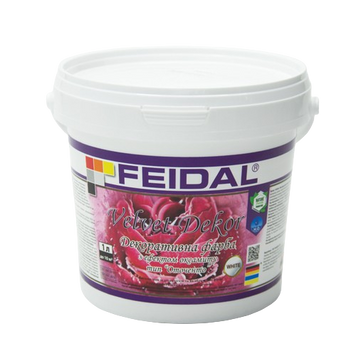 Декоративна фарба з ефектом оксамиту FEIDAL Velvet Dekor (1л)
