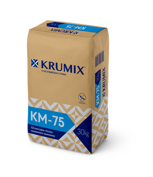 Штукатурка гіпсова машинна КРУМІКС КМ-75 (30 кг)