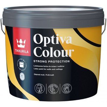Фарба латексна глибокоматова, Tikkurila Optiva Colour, база А (9 л)